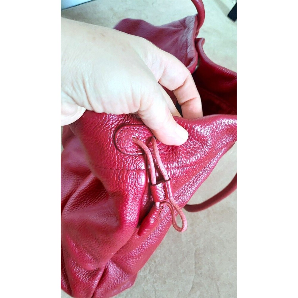 FURLA women's Leather Tote Bag Large Cherry Red - Picture 5 of 10